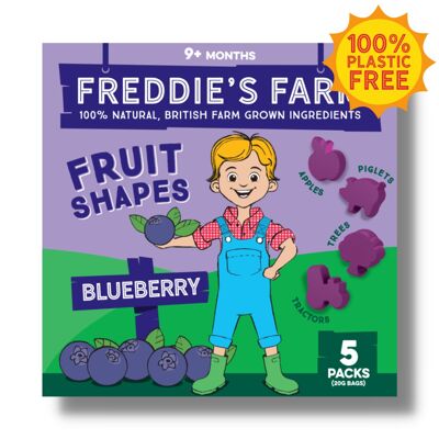 Freddie's Farm Fruit Shapes - Multipack Blueberry__Blueberry / 5 x 20g