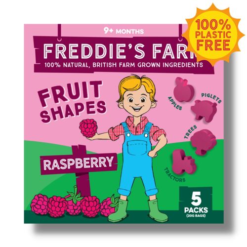 Freddie's Farm Fruit Shapes - Multipack Raspberry__Raspberry / 5 x 20g