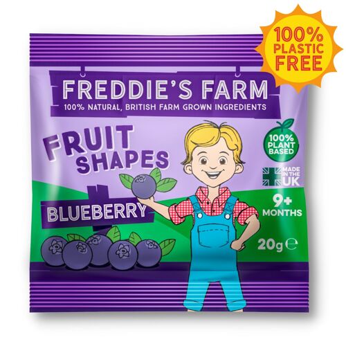 Freddie's Farm Fruit Shapes - Counter Display Unit Blueberry__Blueberry / 16 x 20g