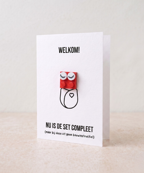 New Baby: Set Complete Postal Card – Building Brick LEGO