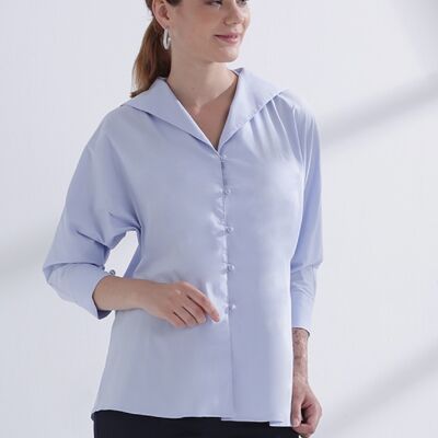 Bluse Damen Giselle Hellblau