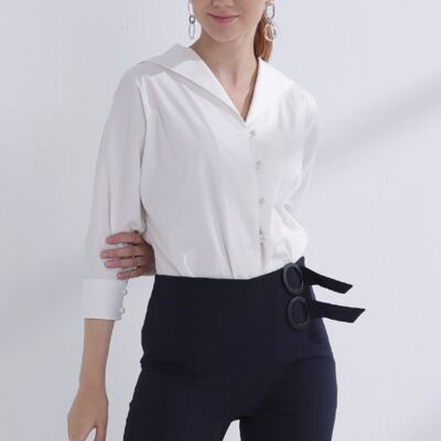Blusa Mujer Giselle Blanco