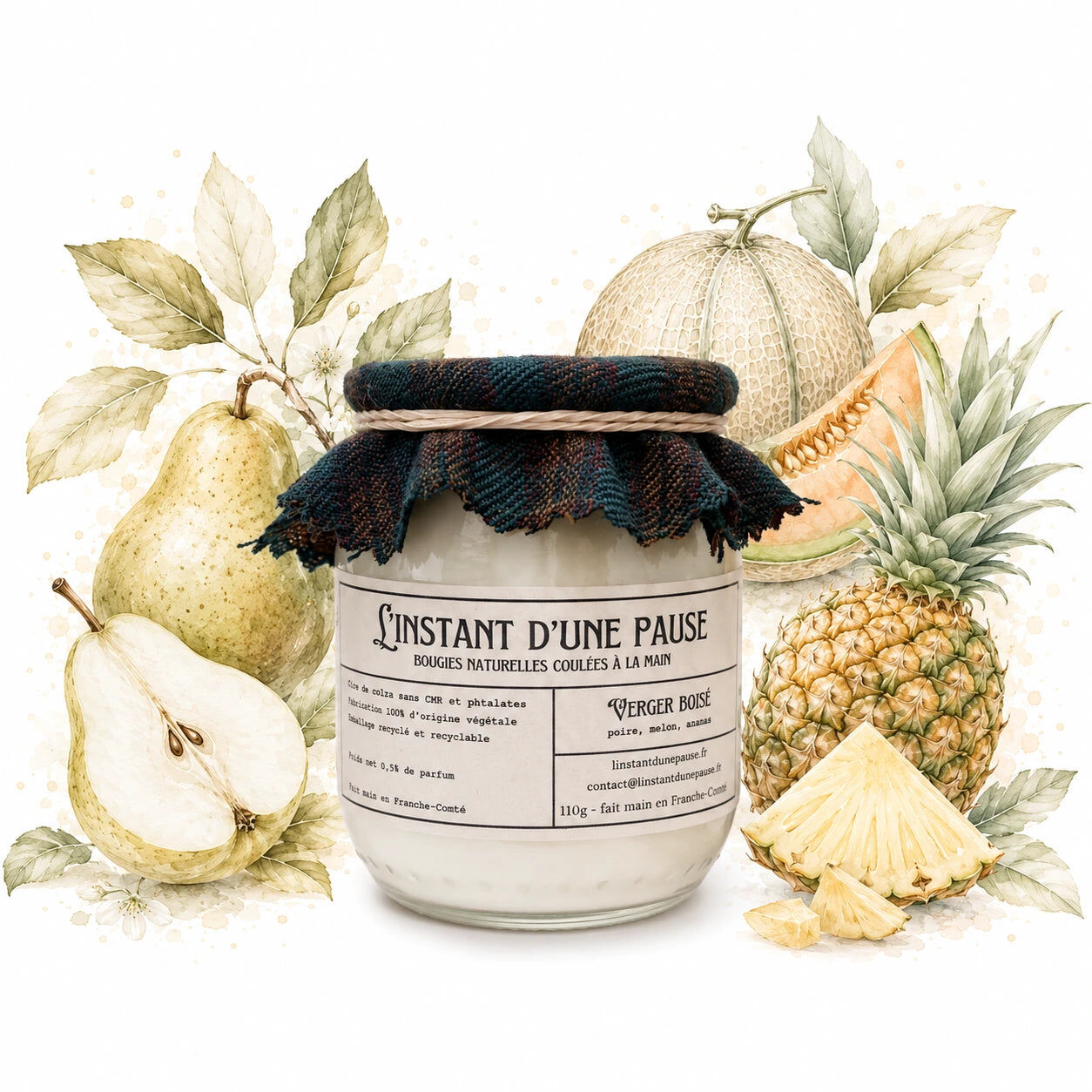 Woodland Orchard Scented Candle – Natural, Handmade & Vegan