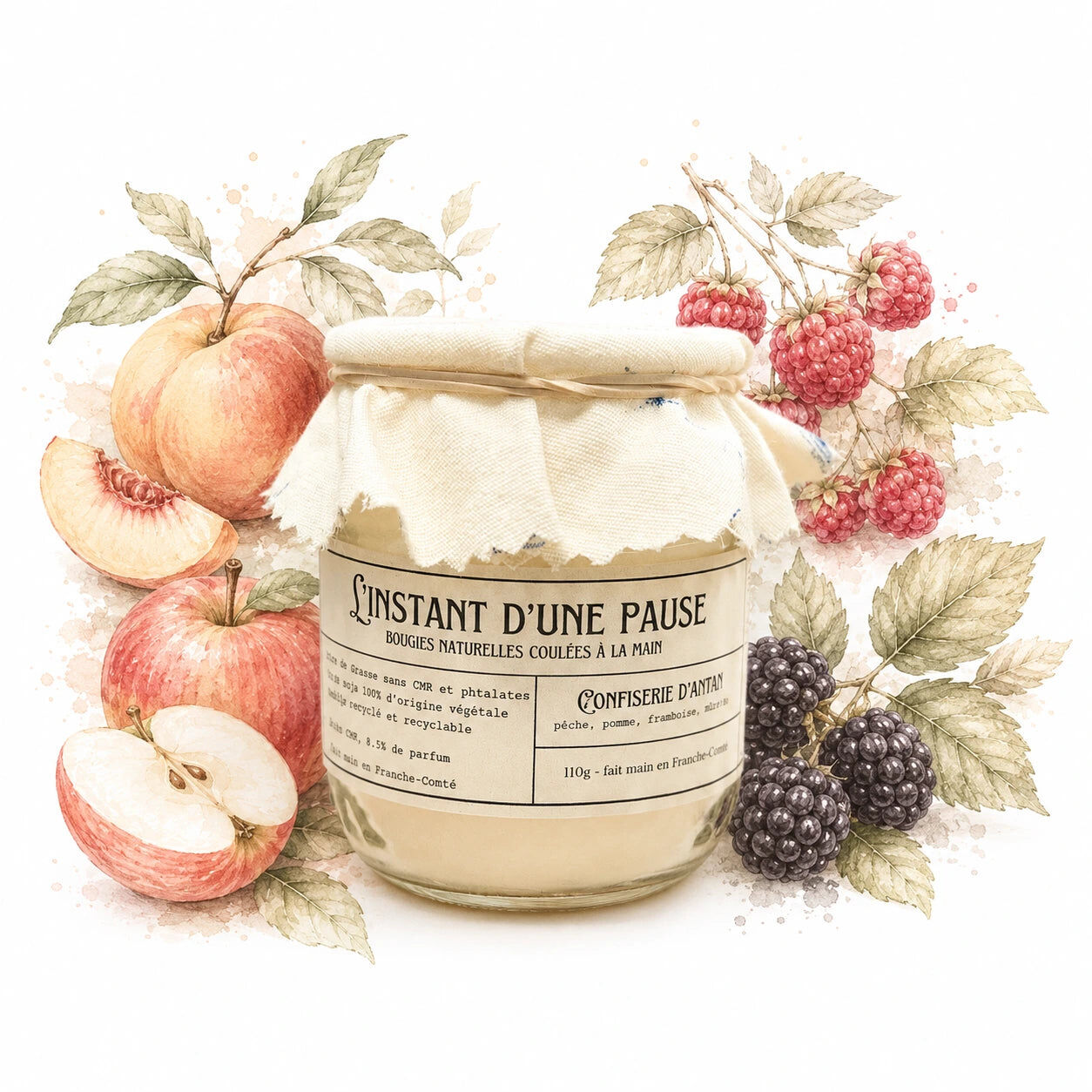 Old-fashioned confectionery scented candle – natural, handcrafted & vegan