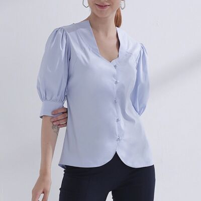 Bluse Damen Lora Hellblau