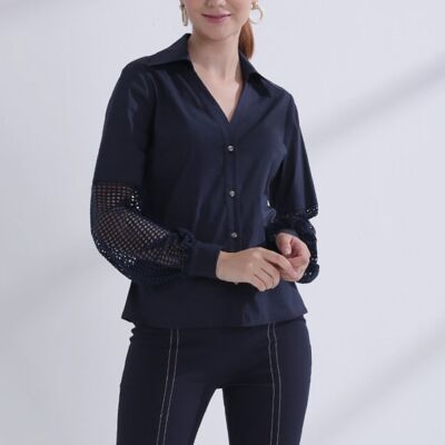 Blusa Mujer Siena Azul Oscuro