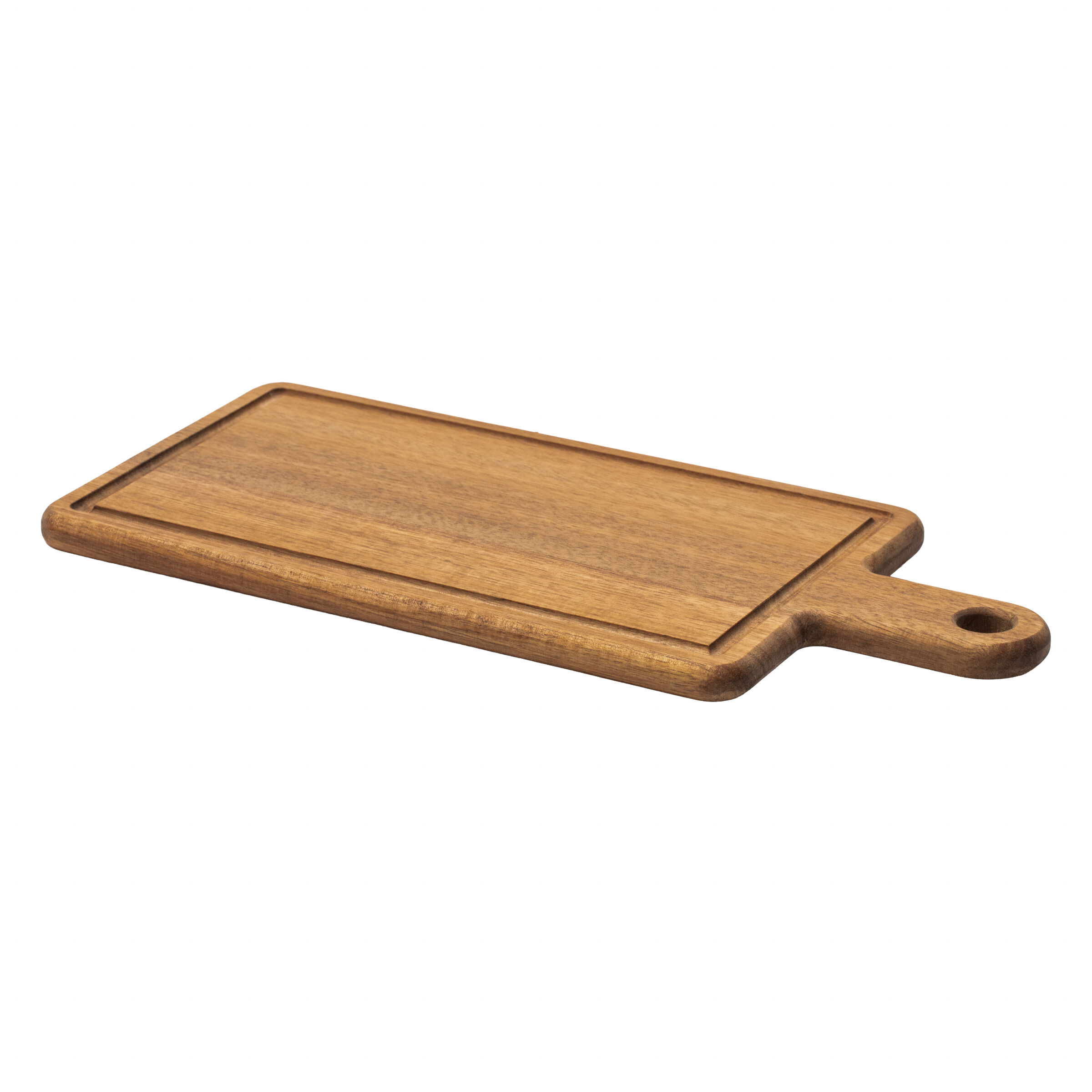 Félicie - Rectangular cutting board 37.5 x 17 x 1.5 cm with handles and groove