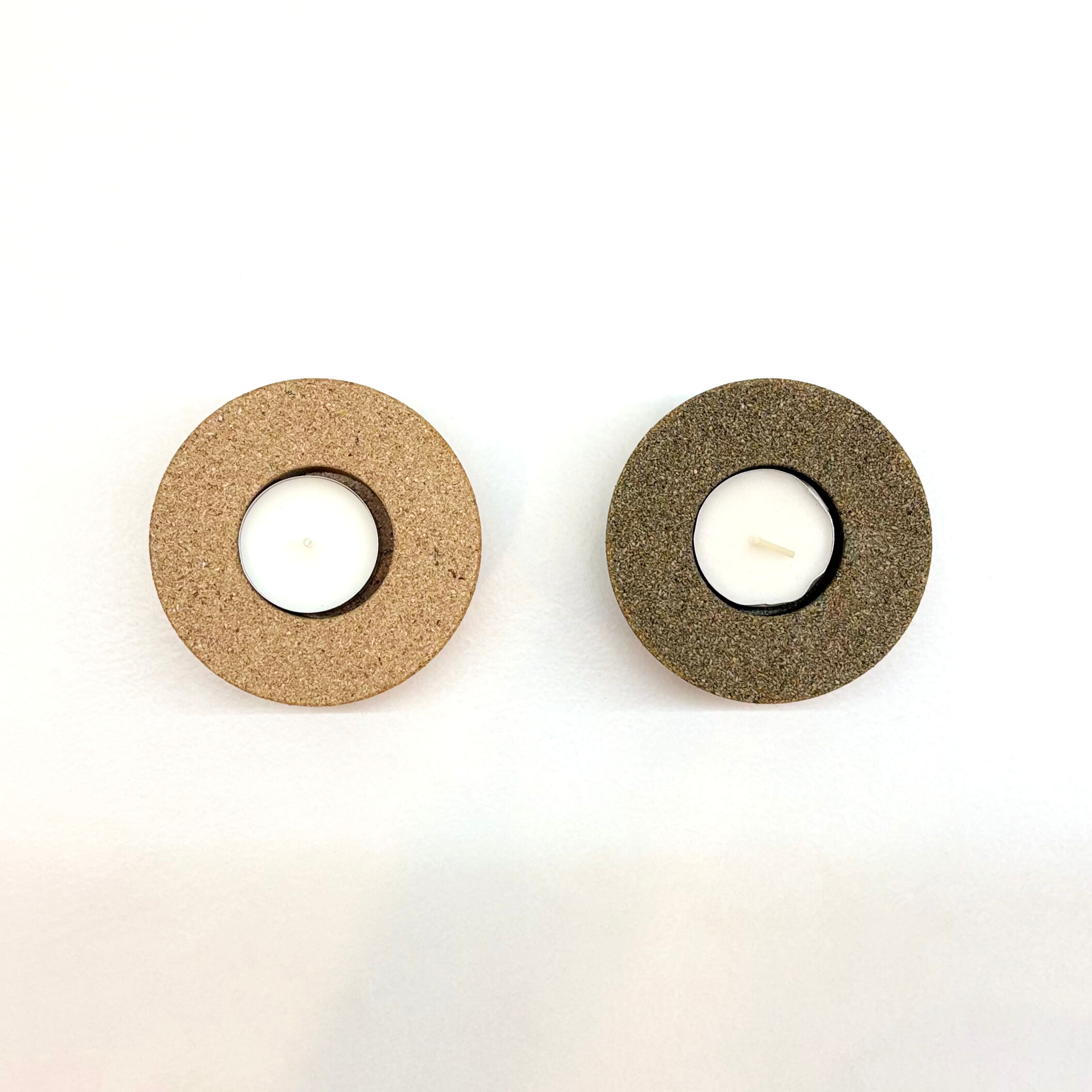 Tealight Holders – Cork- Losango – Natural – Set of 2 – NATTU
