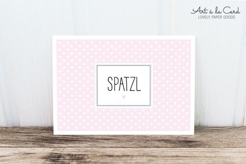 Postkarte: Spatzl