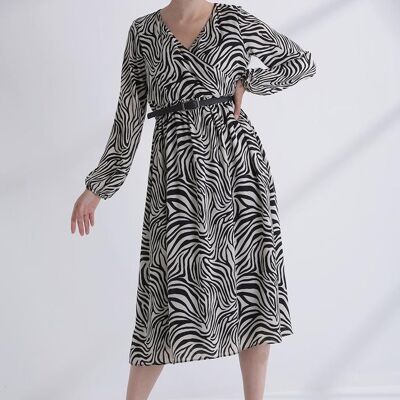 Dress Bianca Zebra Print