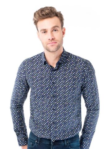 Chemise Homme Imprimé Pois 7