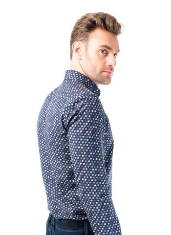 Chemise Homme Imprimé Pois 8