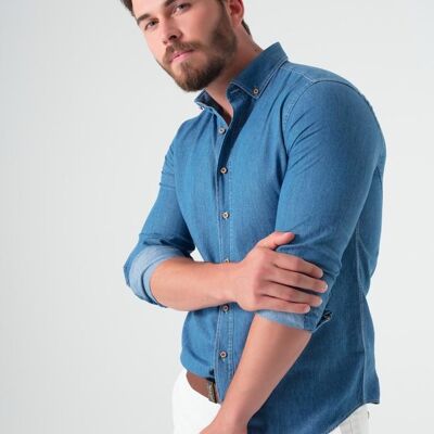 Camicia Uomo Denim