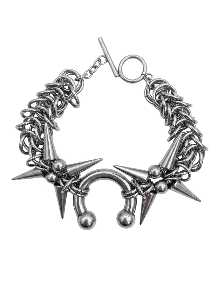 Buy wholesale Abyss Sigil Chainmail Spike Keychain - Handmade