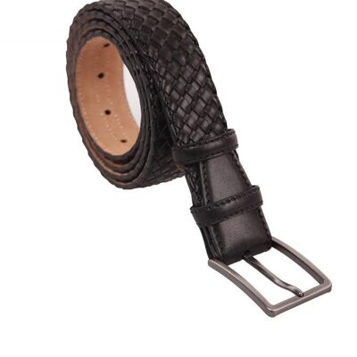 BELT BROWN BRAIDED