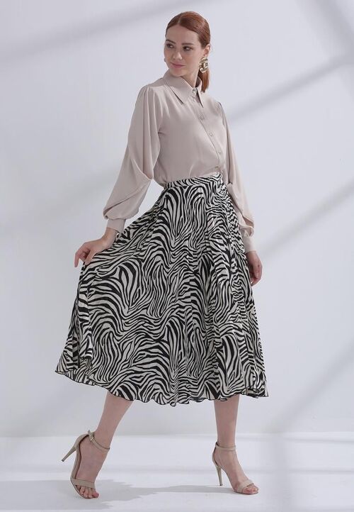 Skirt Midi Zebra