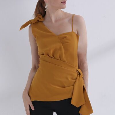 Top mujer Layla Ocre amarillo