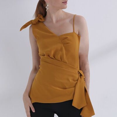 Top da donna Layla Giallo ocra