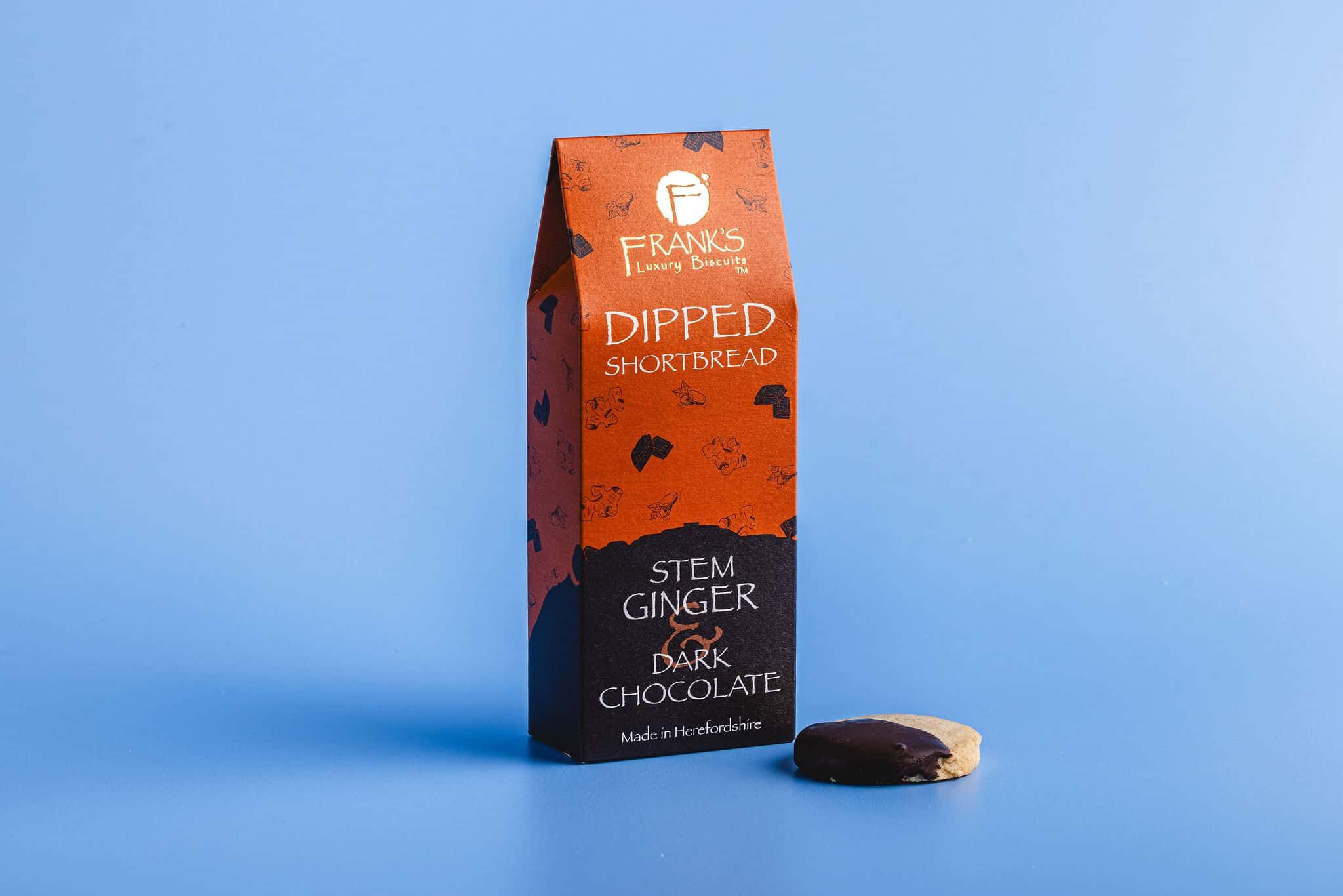 Dipped Shortbread: Stem & Dark Chocolate