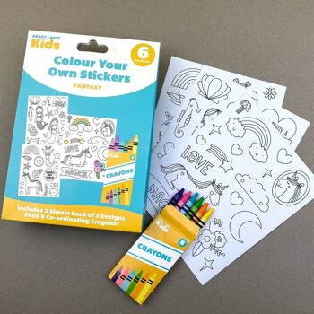 Craft Label Kids Colorez vos propres autocollants - Fantaisie 2
