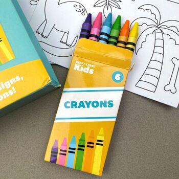 Craft Label Kids Colorez vos propres autocollants - Dinosaure 3