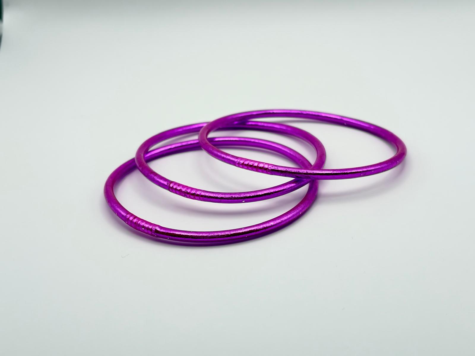 jonc bouddhiste 2 mm FUSHIA