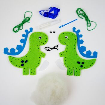 Love To Craft Kids Coudre vos propres décorations en feutre - Dinosaure 6