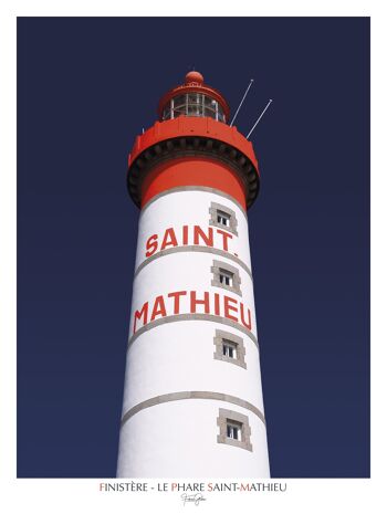 Affiche 30 x 40 cm - Le Phare Saint-Mathieu, Finistère 2