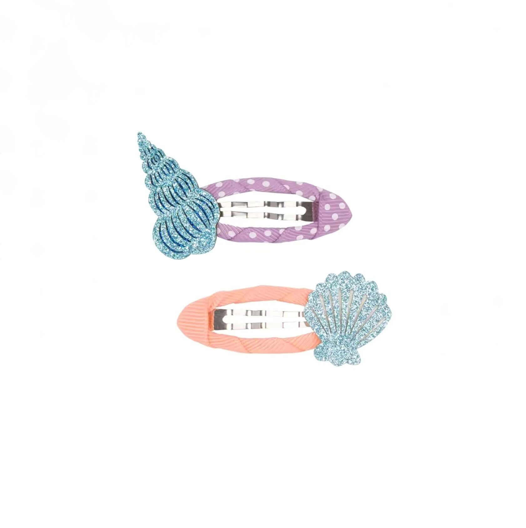 Barrettes enfant Océan coquillages paillettes 🌊🪸