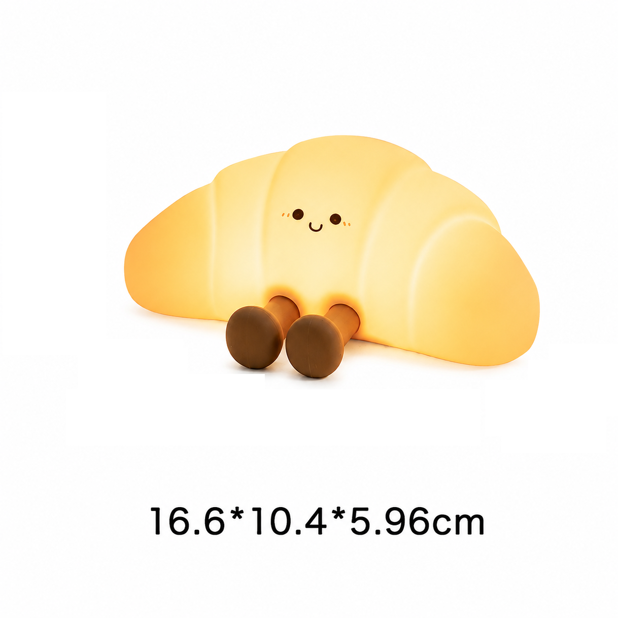 Croissant Night Light Rechargeable Silicone Bedside Lamp