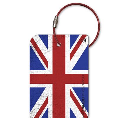 Retreev™ Étiquette de bagage intelligente | Code NFC et QR avec messagerie sécurisée - Royaume-Uni