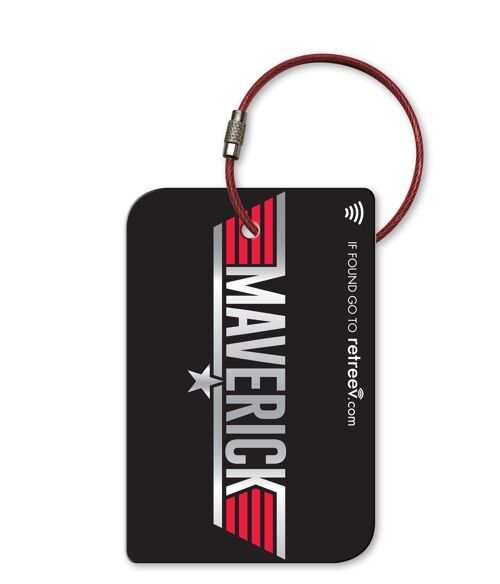 retreev™ Smart Luggage Tag | NFC & QR Code Tech with Secure Messaging - Maverick