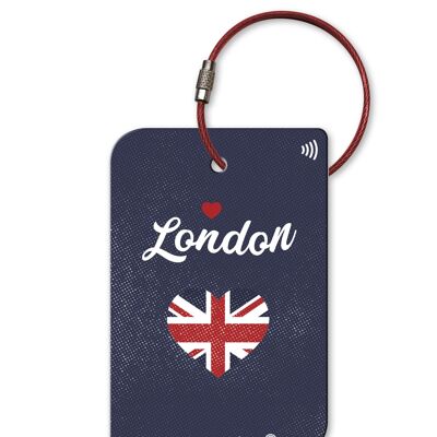 Retreev™ Étiquette de bagage intelligente | Technologie NFC et code QR avec messagerie sécurisée - Love London