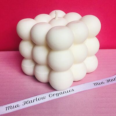 Bubble Cube Candle - Porcelain