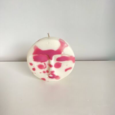 Luna Moon Candle - Rose Pink & Cream Limited Edition__Scents Free