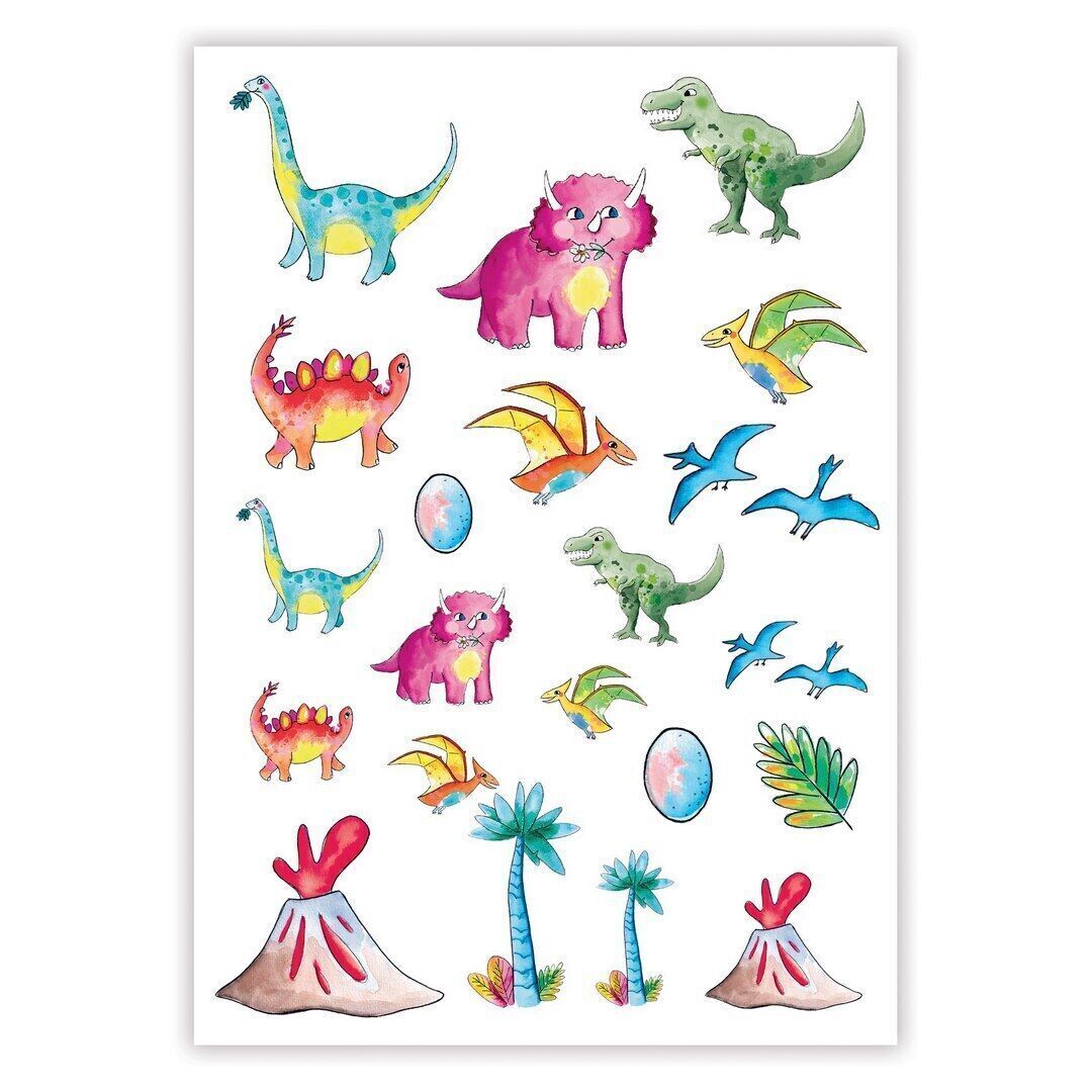 Temporary tattoos - dinosaurs