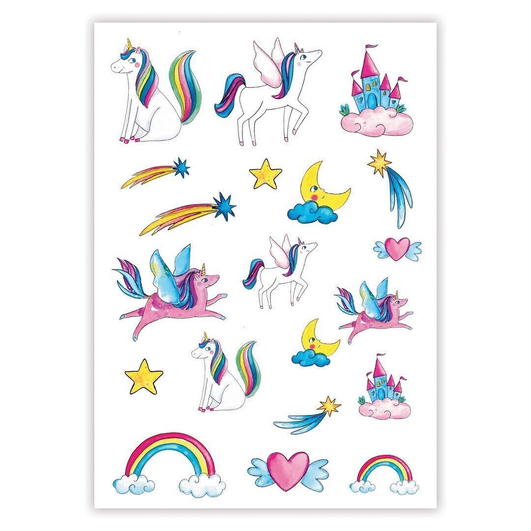 Temporary tattoos - unicorns