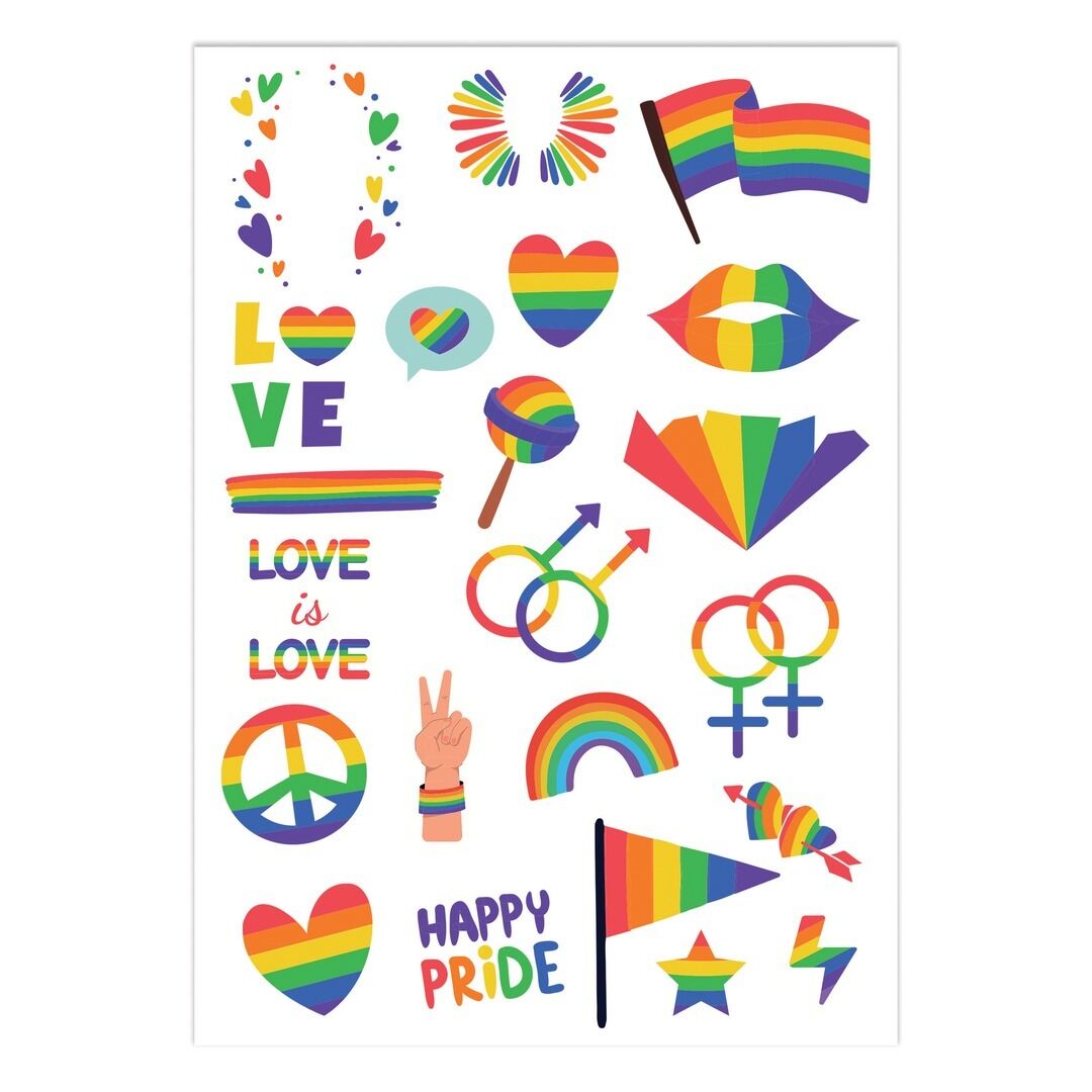Temporary tattoos - rainbow