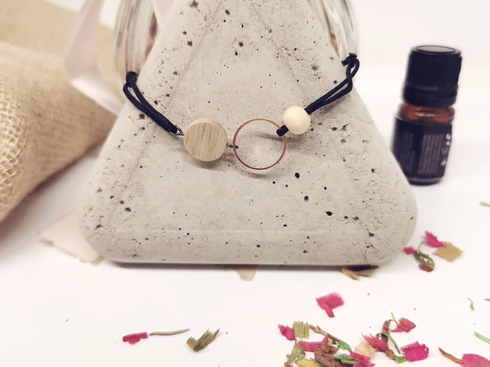 Einfaches stilvolles Holzarmband_Circle