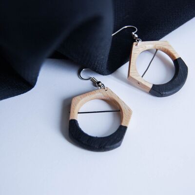 Pendientes de madera_Colgante_Negro_VariusDesign