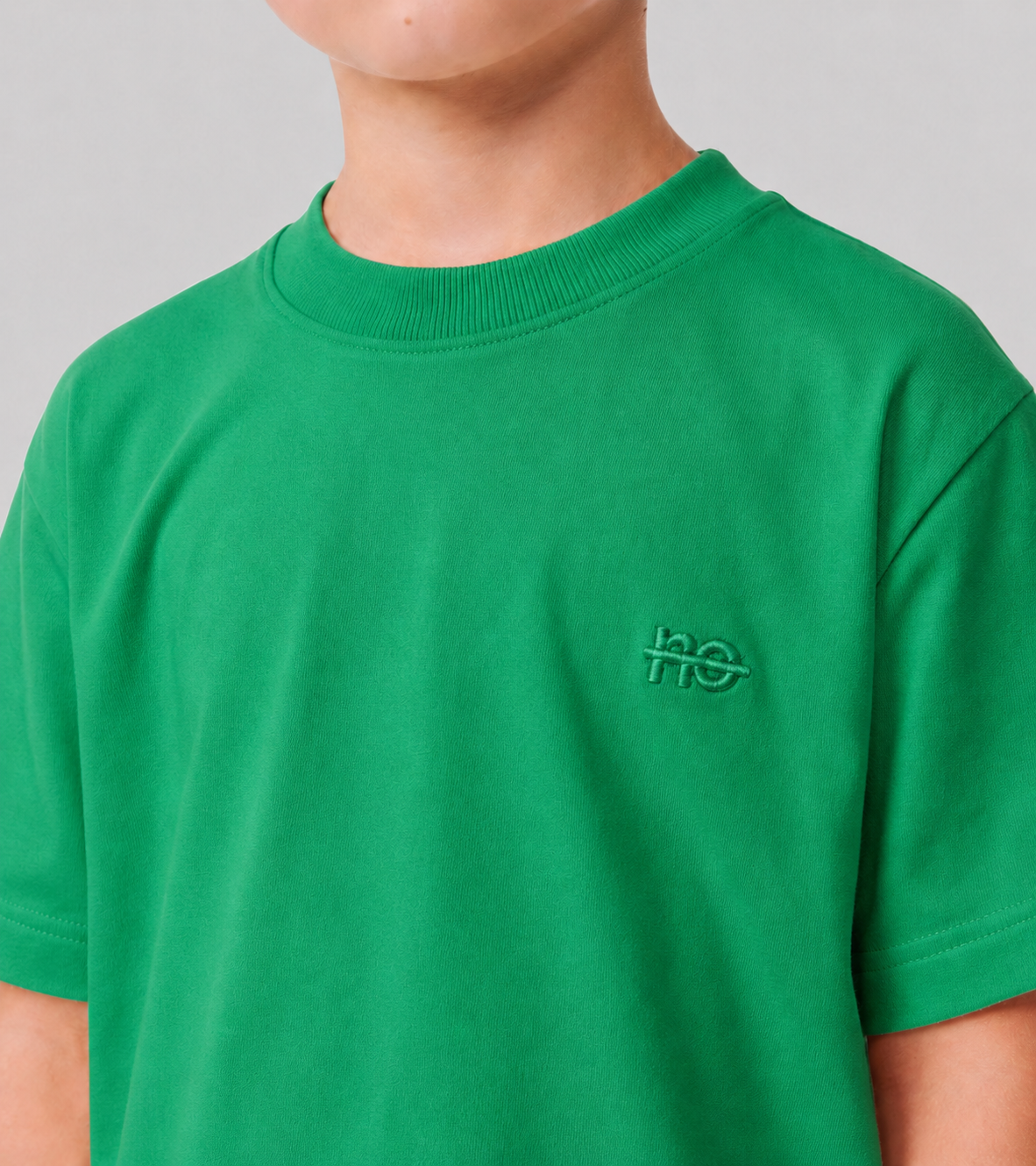 The children's O t-shirt - emerald green