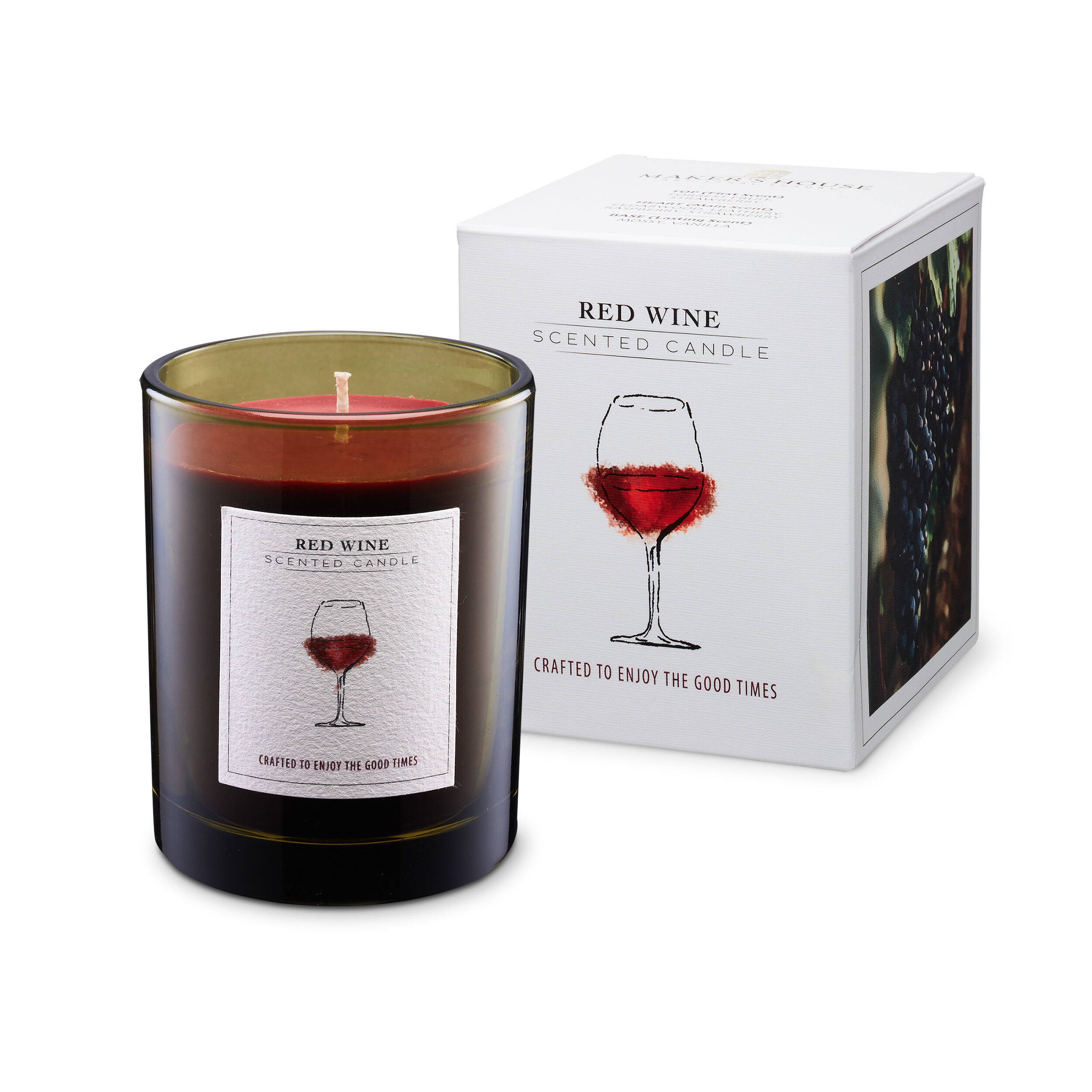 Bougie parfumée Maker's House - Vin rouge (220 grammes)