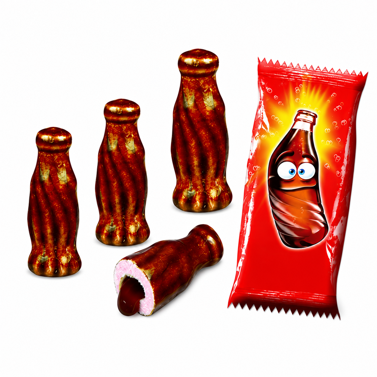 Chewing Gum Bouteilles de Cola – Boîte de 200 Chewing-Gums Goût Cola