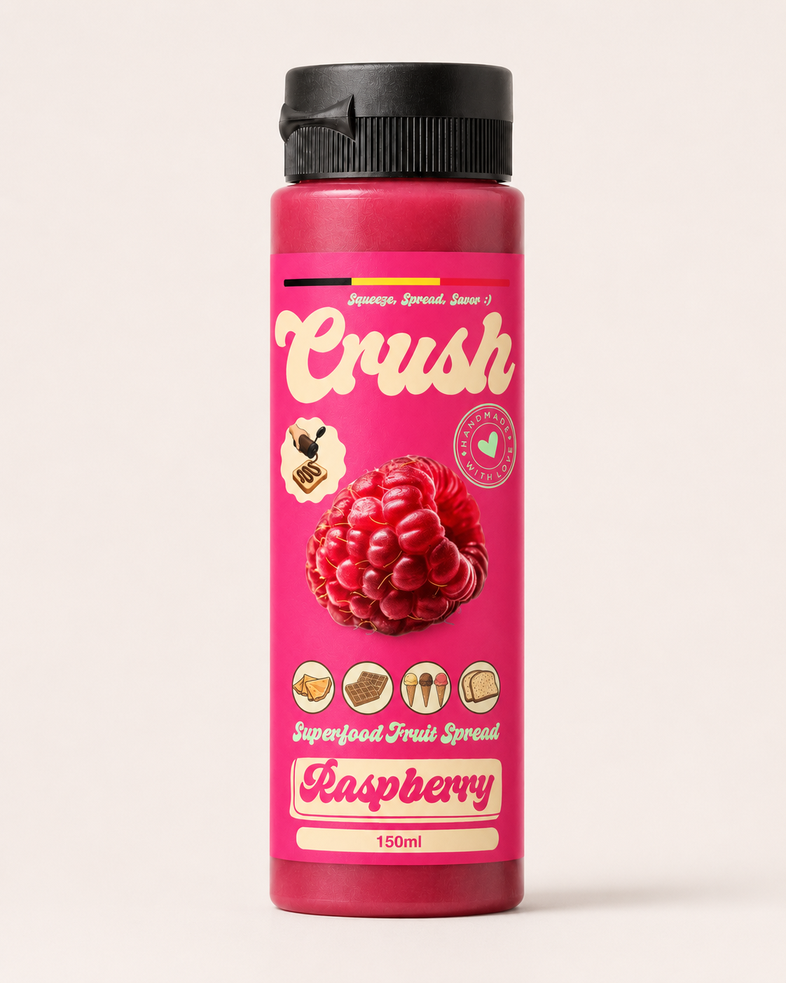 Garniture à la framboise – Crush – 150 ml – Flacon souple en plastique