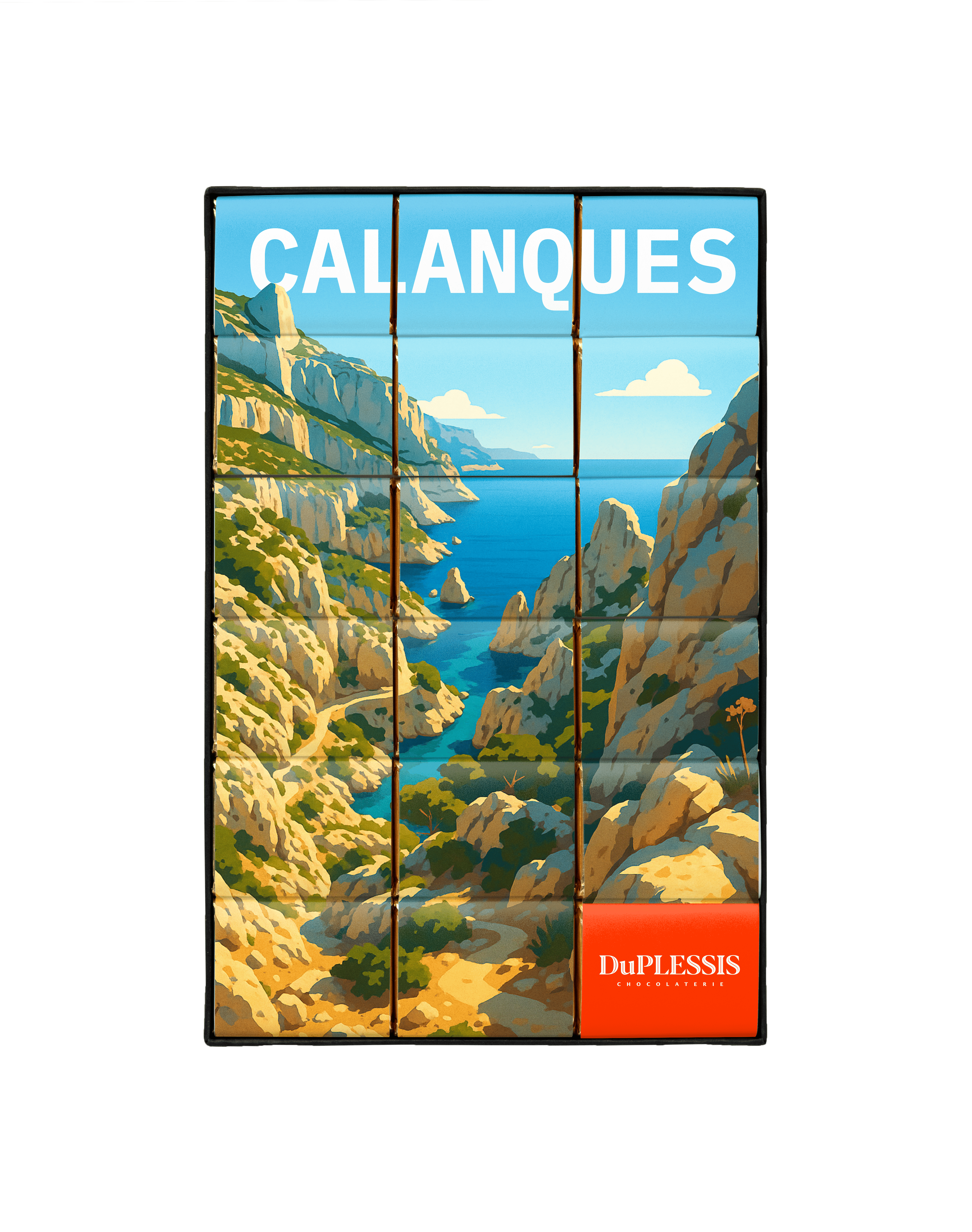 "Calanques of Marseille Special Edition" chocolate box