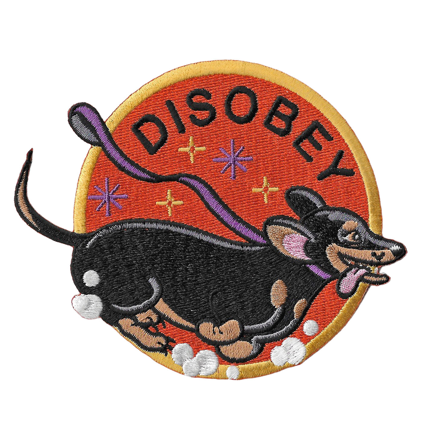 DISOBEY dog patch