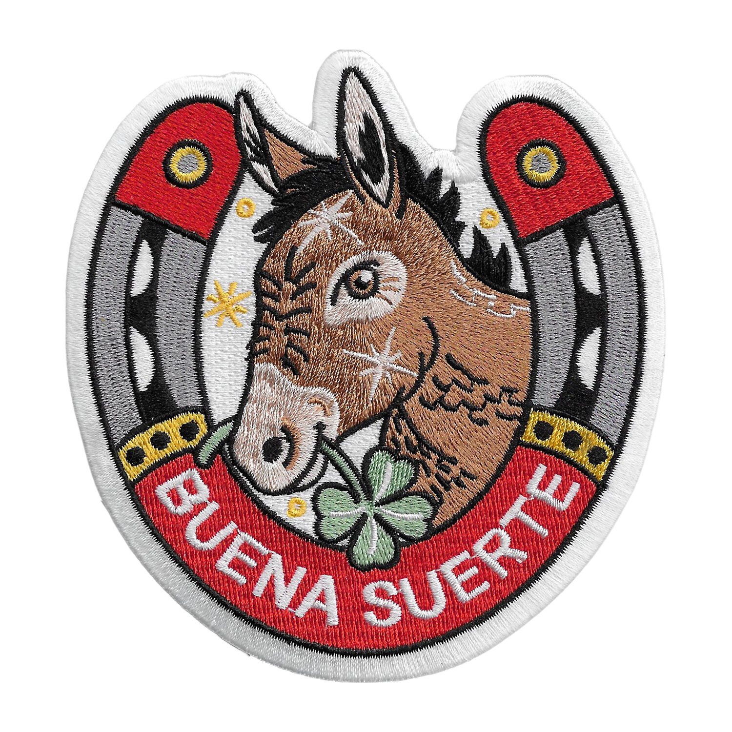 Good luck patch clover donkey
