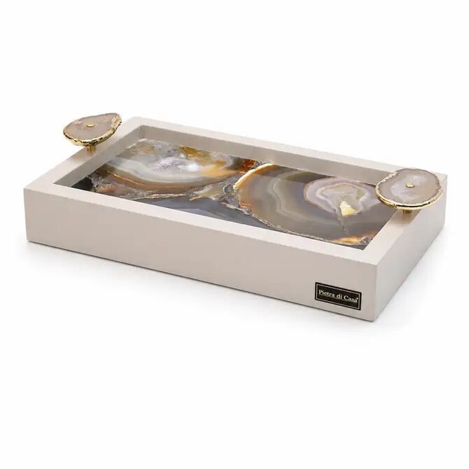 PAPA NANI Tray -Taupe + Agate Multicolor - S