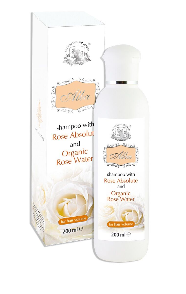 Volumizing Shampoo with Organic Rose Water & Rose Absolute for Fine Hair (200ml)