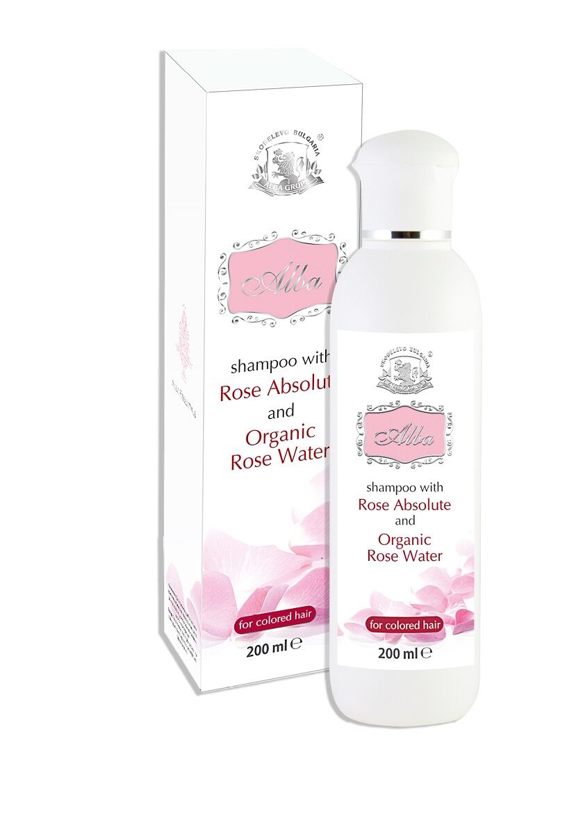 Organic Rose Water & Rose Absolute Shampoo for Color-Treated Hair – Protect & Shine (200ml)